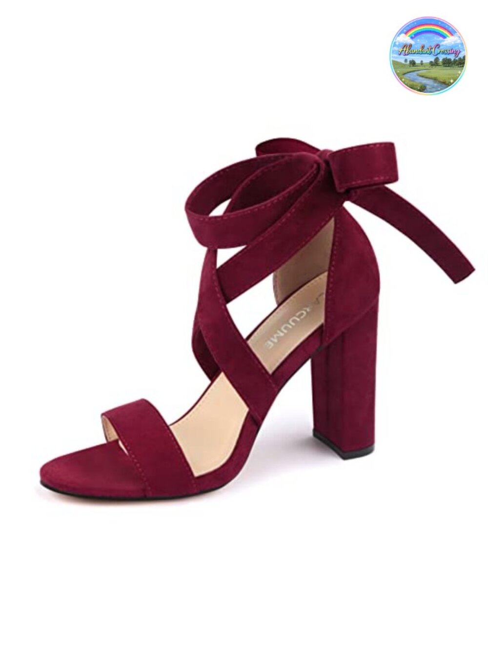 Women's Strappy Chunky Heeled Sandals Lace Up 4 Inch Block Heels